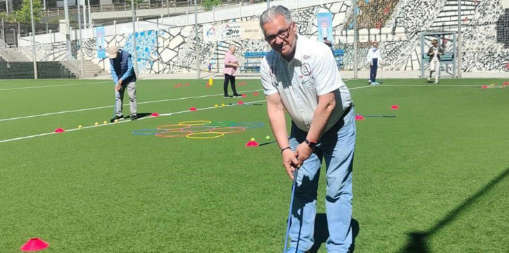 Una imatge de l’activitat de golf que duu a terme Creand Fundació.