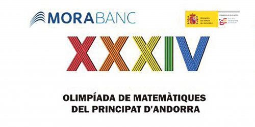Cartell de la XXXIV Olimpíada Matemàtica.