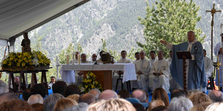 La tradicional missa en el marc de la Diada de Canòlich amb motiu de les celebració dels 800 anys de la troballa de la Mare de Déu.