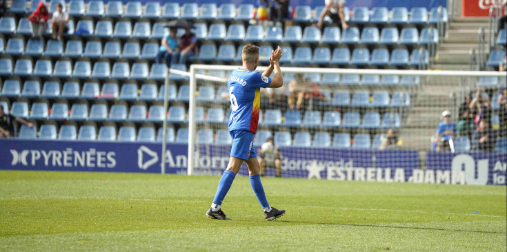 Aguado marxa substituït al seu darrer partit amb l'FC Andorra.