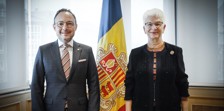 Espot, i l’ambaixadora d’Israel a Andorra, Rodica Radian-Gordon.
