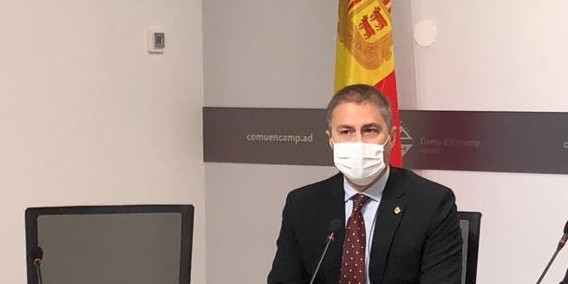 David Rius en una conferència de premsa.