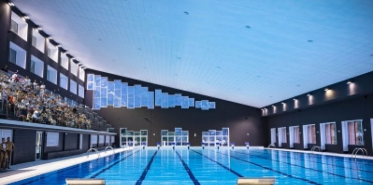 La piscina interior del Centre Esportiu dels Serradells, a Andorra la Vella.
