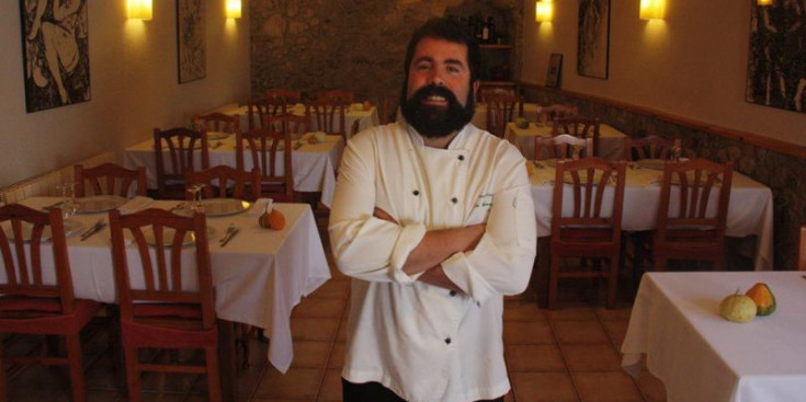 Diego Alías, al seu restaurant