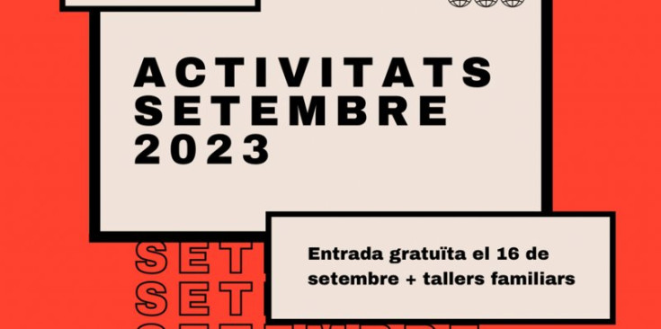Imatge del cartell de les activitats de setembre.