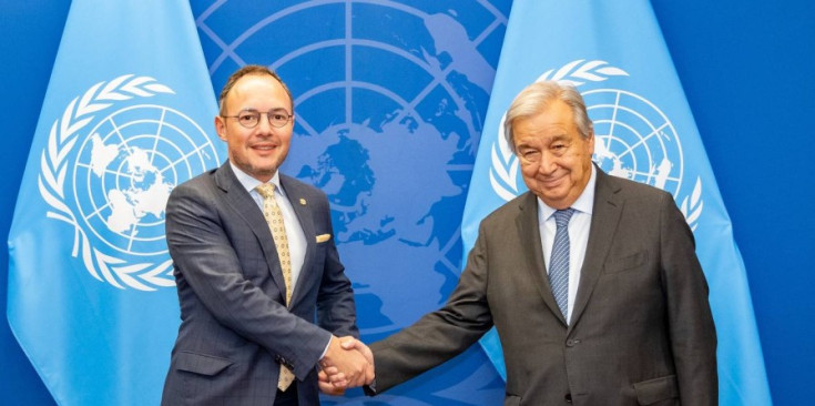 Xavier Espot amb António Guterres.