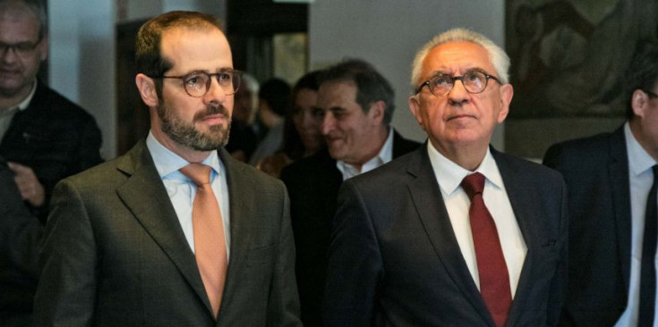 El president i vicepresident de l’Autoritat Financera Andorrana, David Cerqueda i Armand Pujal.