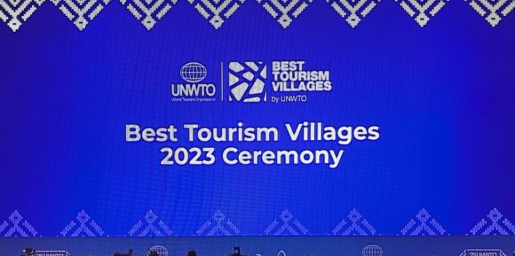 Imatge de la gala on Ordino ha estat reconeguda com a 'Best Tourism Village'.
