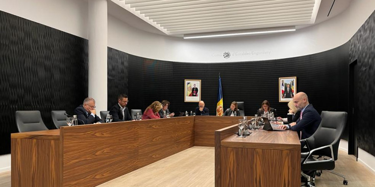 Imatge de la sessió del Consell del Comú.