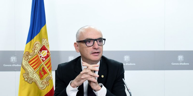 El ministre de Finances, Ramon Lladós, ahir durant la presentació del Projecte de llei del pressupost per a l’exercici 2024.