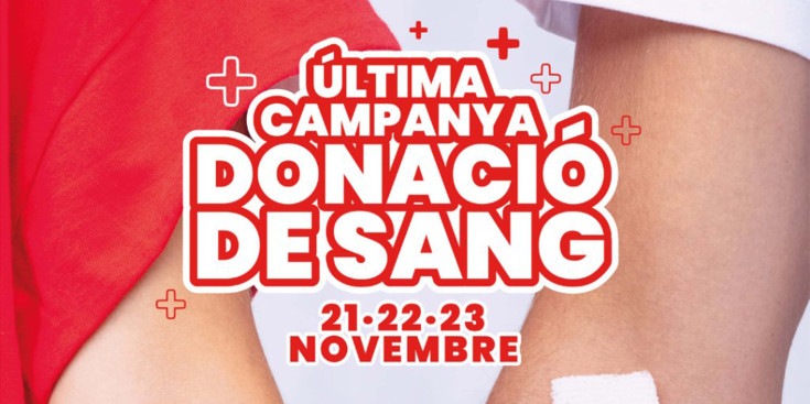 El cartell de la campanya de donació de sang.