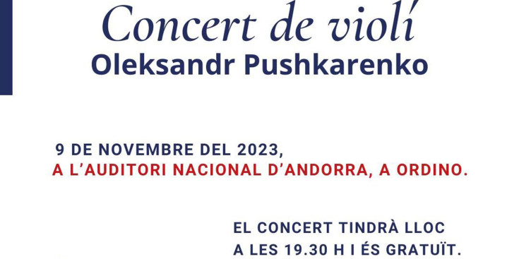 El cartell del concert.