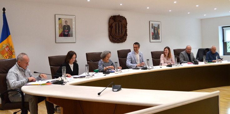 Un instant del Consell de la Gent Gran d’Andorra la Vella celebrat ahir.