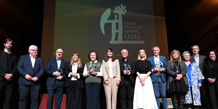 Una imatge de l’entrega dels XI Premis Internacionals Ramon Llull.