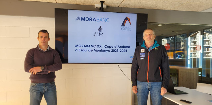 La FAM presenta la XXII edició de la MoraBanc Copa d’Andorra d’Esquí, ahir.
