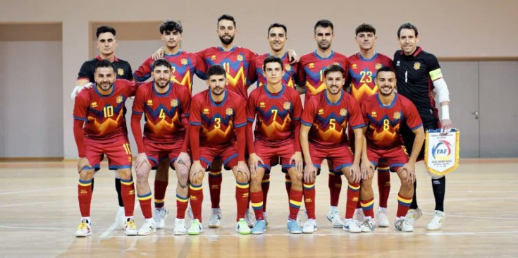L’equip de Futbol Sala d’Andorra a Moldàvia.