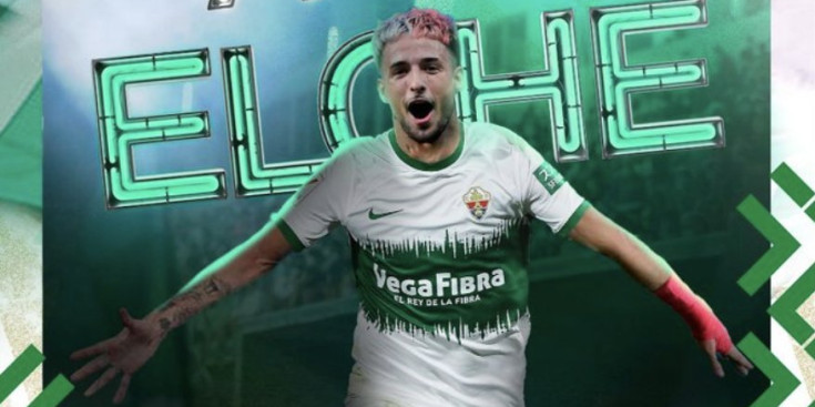 Poster de presentació de Manu Nieto com a jugador de l’Elx.