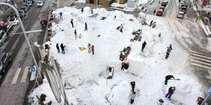 La meteorologia ha obligat a anul·lar el concurs d’escultures de neu.