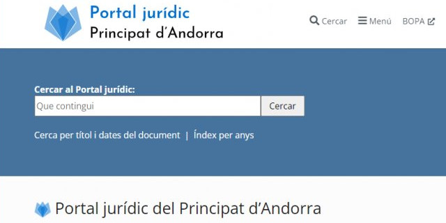 Portal jurídic d'Andorra