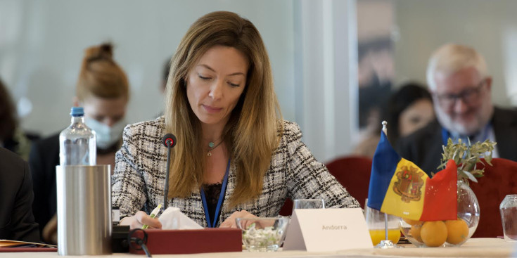 La ministra de Salut, Helena Mas, durant la 10a Reunió de petits països de la Regió europea de l'OMS.