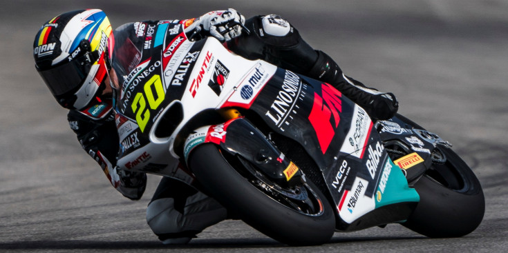 Imatge de Xavi Cardelús a sobre la Moto2.