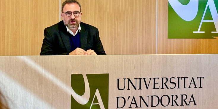 El nou rector de la Universitat d'Andorra, Juli Minoves.