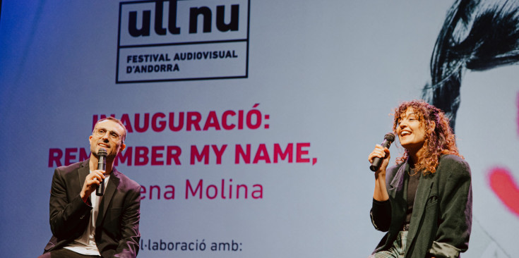 El director del Festival Ull Nu, Hector Mas, i la directora del ‘Remember my name’, Elena Molina.