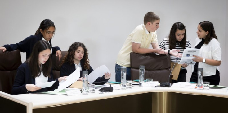 Sessió de Consell de Joves d’Andorra la Vella.
