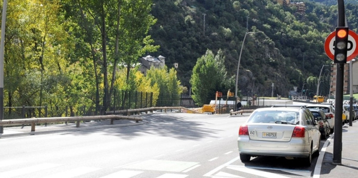 El tram del vial de Sant Julià de Lòria ja executat.
