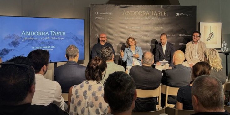 Un instant de la presentació de l'Andorra Taste.