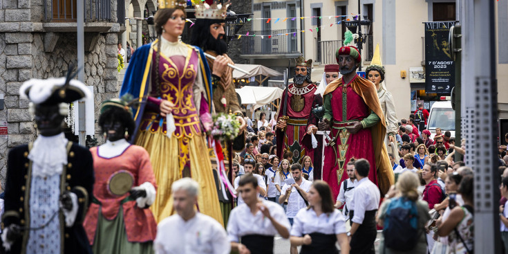 El cercavila de gegants, en una edició anterior de la festa.