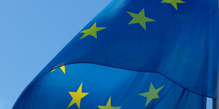 Una bandera europea