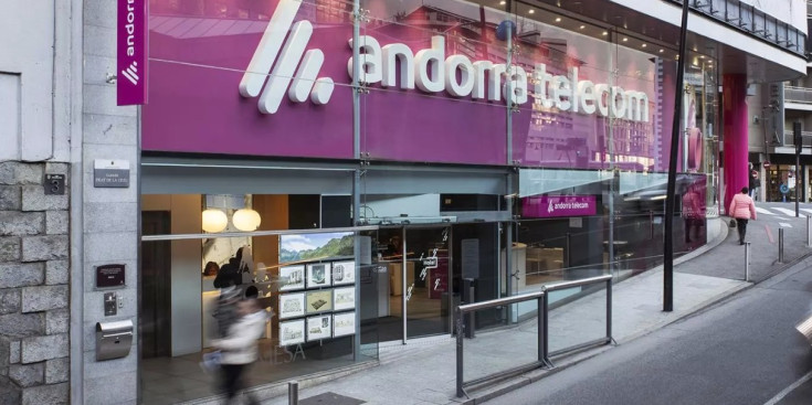 Les oficines d'Andorra Telecom a Andorra la Vella.