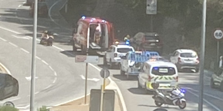 L'incident viari ocorregut a l'alçada del quilòmetre 1.650 d'Escaldes-Engordany.