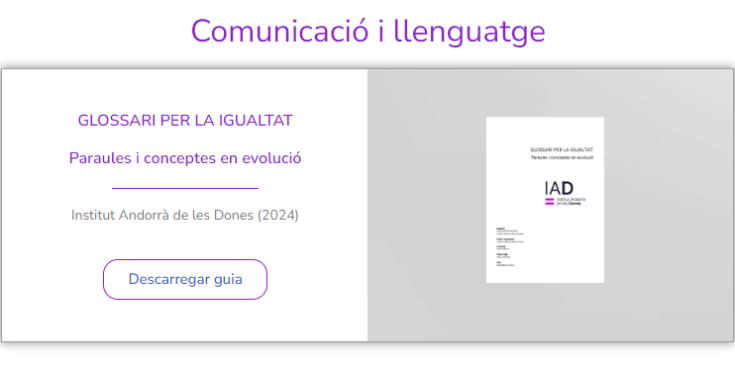 Un document que recull termes clau per comprendre millor els conceptes relacionats amb la igualtat de gènere.