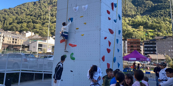 L'activitat d'escalada, novetat en l'edició d'enguany.