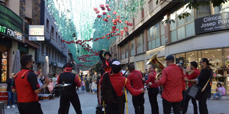 Un moment del tret de sortida a la Festa de Callaueta.