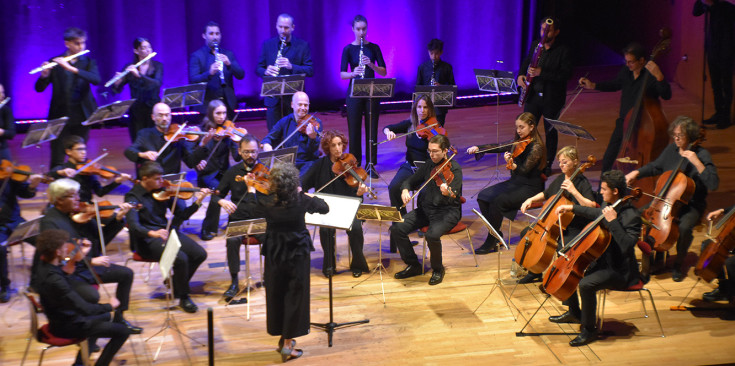 Un instant del concert a l'Auditori Nacional d'Andorra.