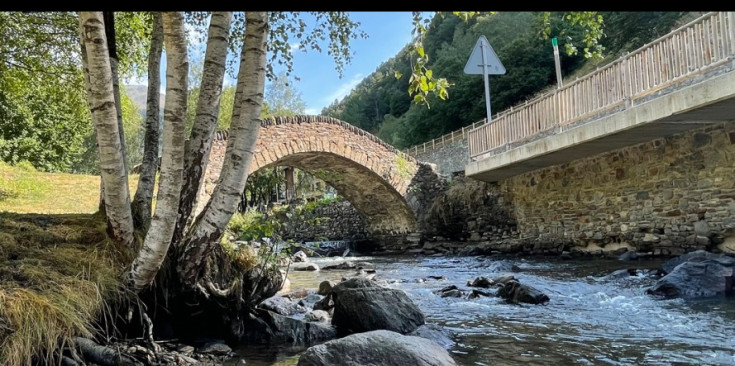 Pont de les mines de Llorts.