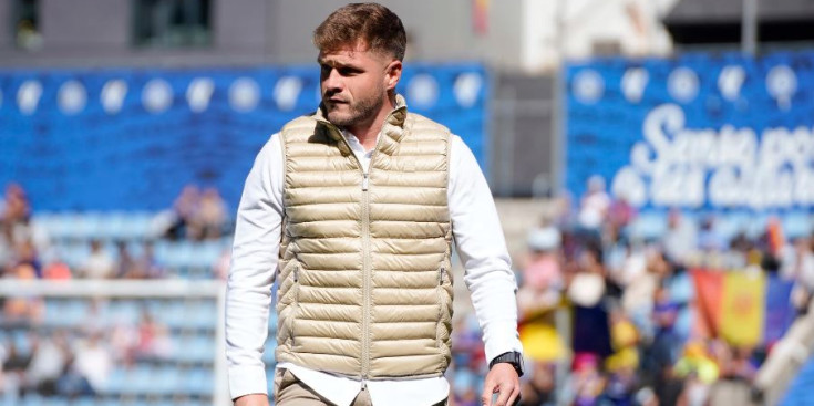 Ferran Costa durant un partit a l'Estadi Nacional.