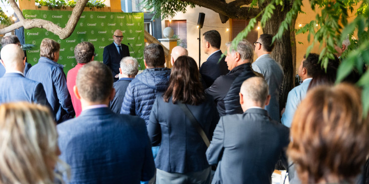 La inauguració de la nova oficina de Creand a la Seu d'Urgell.