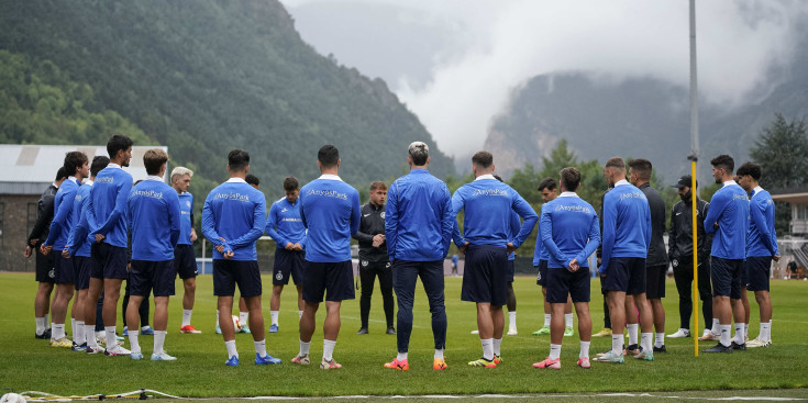 L'FC Andorra en un entrenament d'aquest setembre.