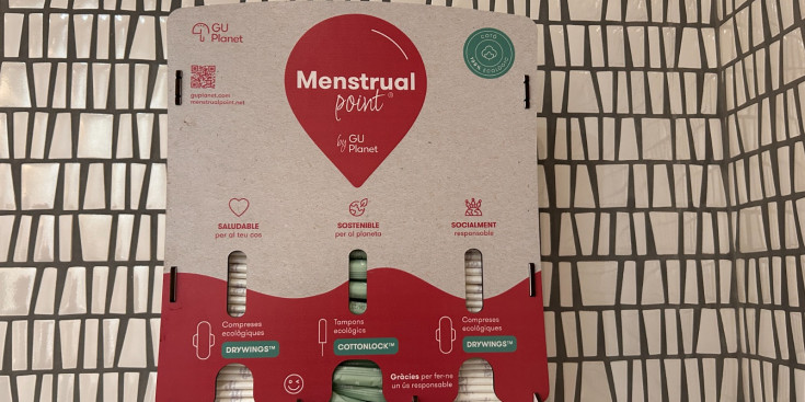 Un dels punts menstruals que s'ha instal·lat.