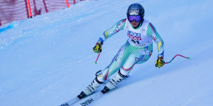 Cande Moreno durant la Copa del Món de Val-d'Isère.