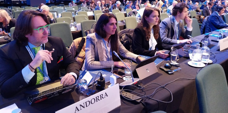 La delegació del Consell General d'Andorra celebrada a Dublin.