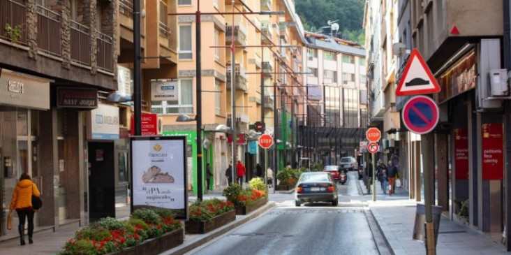 El carrer Bonaventura Riberaygua, a Andorra la Vella.