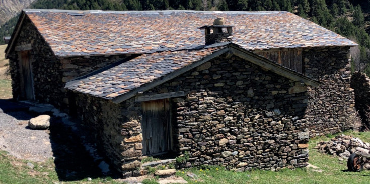 Una borda tradicional a la parròquia de Canillo.