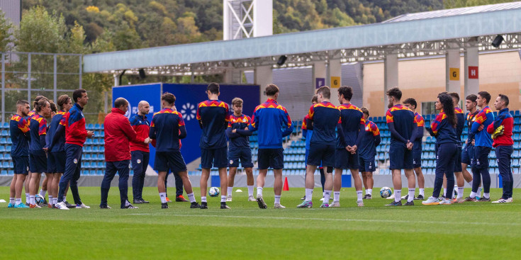 El darrer entrenament de la sub21 al Nacional, fa uns dies.