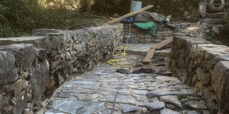 L'actuació al pont dels Escalls està arribant a la fase final.