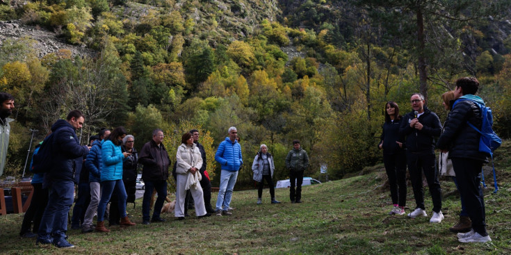 Trobada a la borda Sabater entre Govern i el Comú d'Escaldes-Engordany, avui.